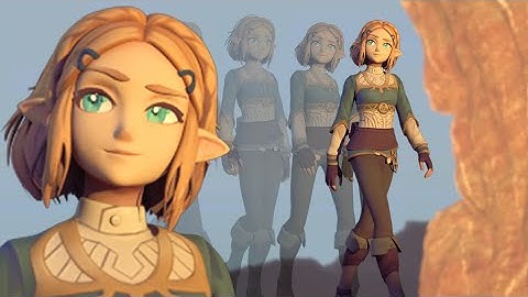 Zelda walks animation - Maya/ Redhisft