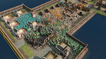 Age of Empires 4 - 4v4 CBA EPIC HUGE BATTLE | Multiplayer Gameplay