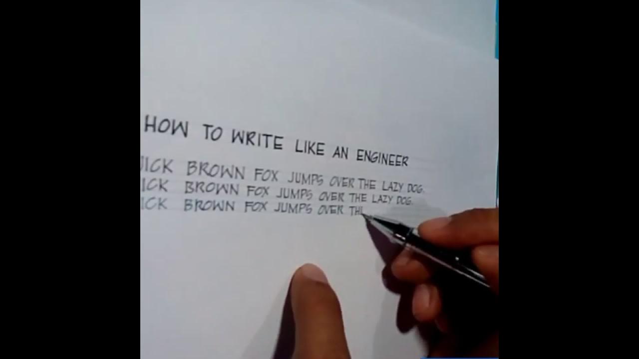 How to write like an Engineer YouTube