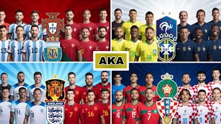 Argentina & Portugal 2022 VS Brazil & France VS Morocco & Crotia V England & Spain Ultra-Comparisom