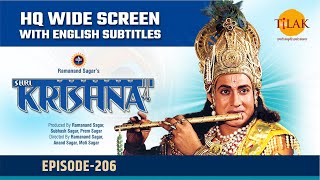 Sri Krishna EP 206 - श्री कृष्ण पर द्वारिका में चर्वारत ने किया हमला | HQ WIDE SCREEN
