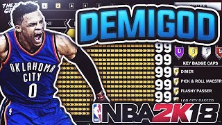 Nba 2k18: best demigod point guard build!