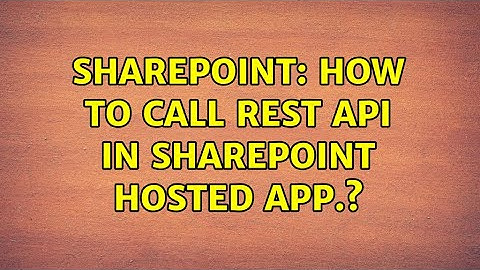Sharepoint: How to call Rest api in SharePoint hosted app.?