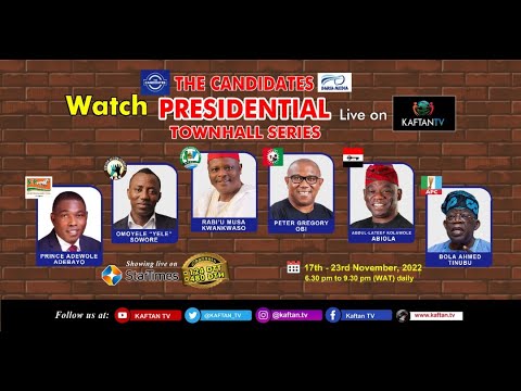 Presidential Townhall Series “The Candidates” brought to you by Daria Media is LIVE on KAFTAN TV.