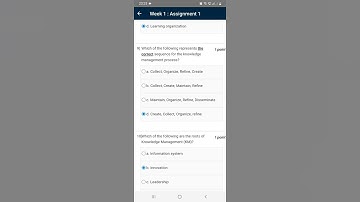 SWAYAM NPTEL Knowledge Management Week 1 Assignment 1 Answers for July 2022