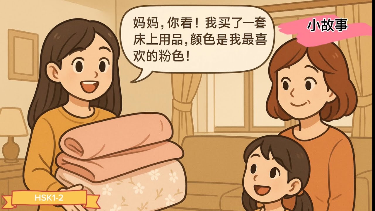 Tiếng trung giao tiếp/ Hội thoại ngắn: Tiểu Lệ mua chăn ga gối mới 