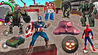 Captain America Build Robotic Military Base In Rope Hero Vice Town