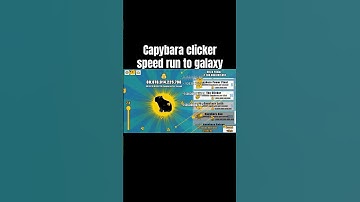 Speed run to capybara clicker galaxy #goofy #goofy #funny #shorts