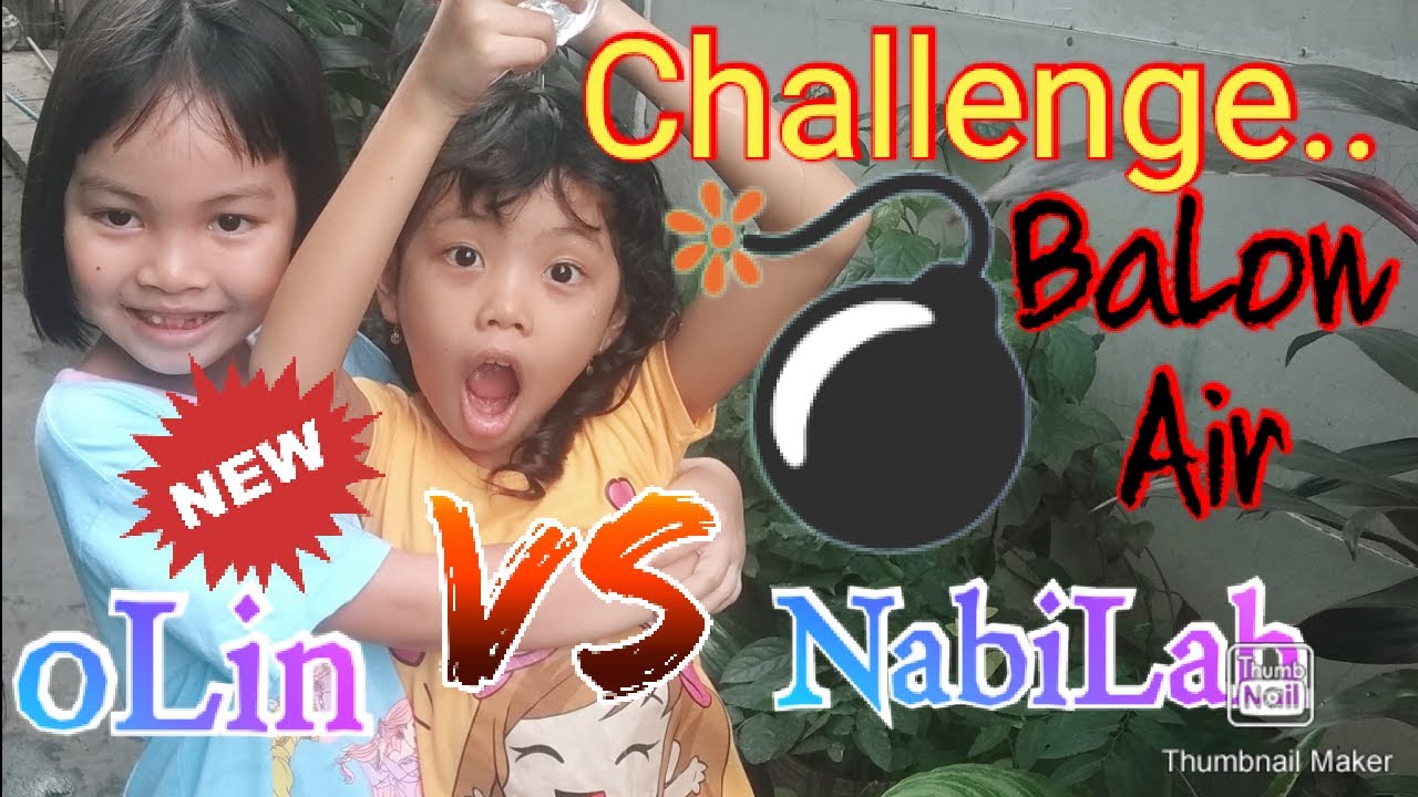 CHALLENGE | Memecahkan BaLon Air | NabiLah Bersama Sepupunya oLin bermain BaLon air Banting