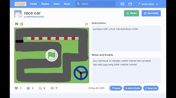 Coding Scratch 3.0: Game Balap Mobil Karya Fatih Peserta Kelas Online Ayo Bermain Coding