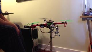 Arduino Quadcopter PID tuning on test stand