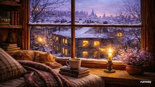 Calm Cat by the Window 🐈 Soft Music | Ambient Background for Projector  screenshot 5