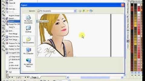 How To Save as CDR files to JPG (Export) using Corel Draw