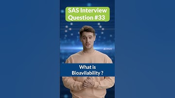 What Is Bioavailability | SAS Interview Questions - 33
