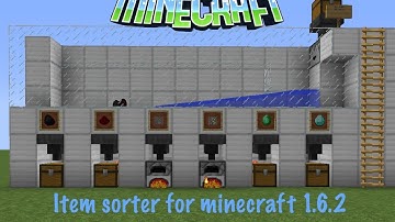 MINECRAFT - How to make an Item Sorter for Minecraft 1.6.2