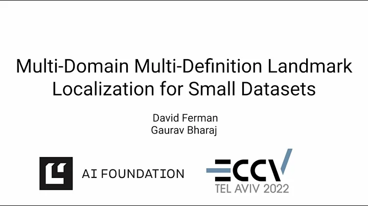 [ECCV 2022] Multi-Domain Multi-Definition Landmark Localization for Small Datasets