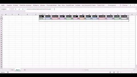 Формула суммы, созданная макросом VBA, меняющаяся в зависимости от даты.