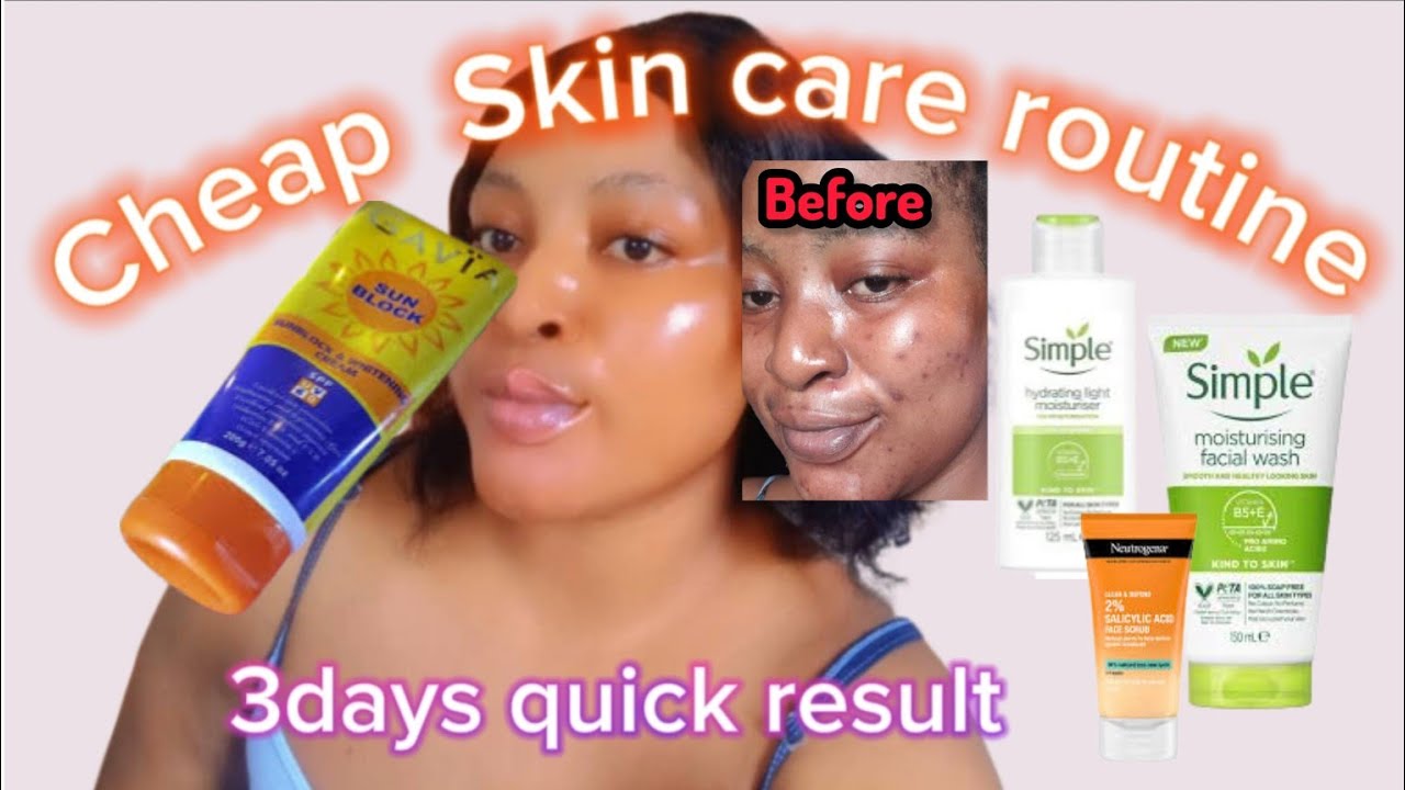 My Simple affordable Skincare Routine for A Flawless skin No Acne No ...