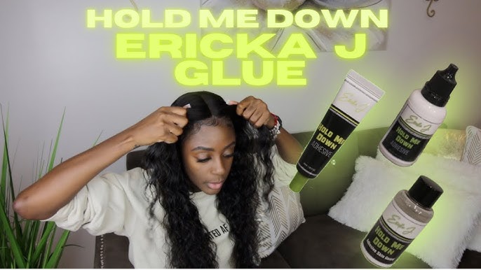 Trying Ericka J Hold Me Me Down Adhesive! Is This The Lace Glue Ever? Lace  Flawlessly Melted! 