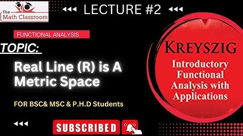 |Real Line is a Metric space|Metric space||