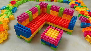 Satisfying DIY L shaped Sofa /ASMR Building Blocks/block game /lego building fun#asmr#buildingblocks