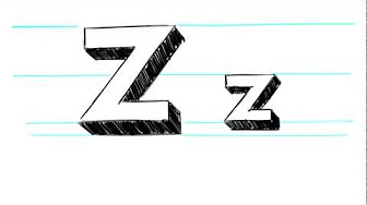 How to Draw 3D Letters A-Z - Write your name in 3D letters