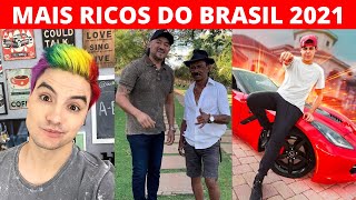 Os 10 Youtubers mais RICOS do Brasil de 2021