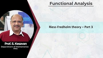 12.1 - Riesz-Fredholm theory