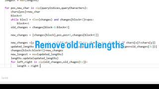Problem 2213: Longest Substring of One Repeating Character (Python)#leetcode#codingjourney
