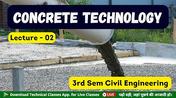 Concrete Technology(Lec - 02) || 3rd Sem Civil Engineering || SBTE Bihar Polytechnic