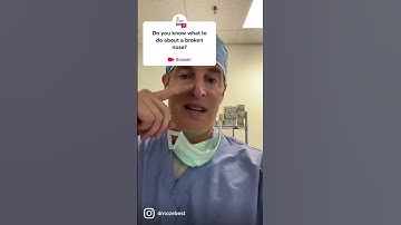 Do you know what to do about a broken nose?