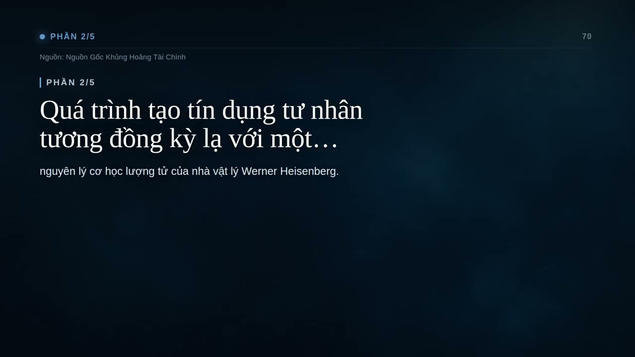 Video Nguồn Gốc Khủng Hoảng Tài Chính
