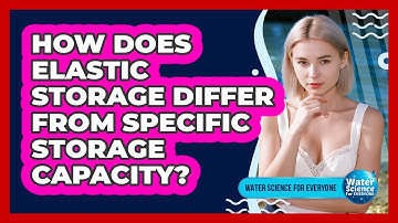 How Does Elastic Storage Differ from Specific Storage Capacity?