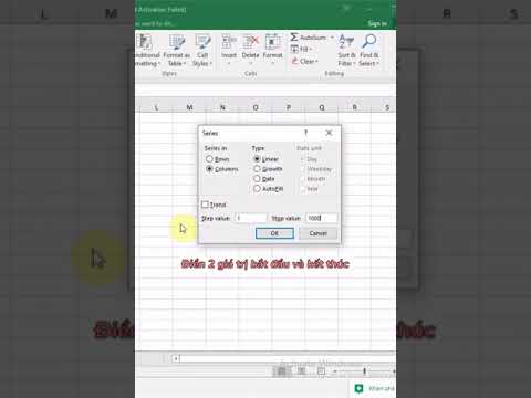 kỹ năng, thủ thuật Excel #7 - đánh số thứ tự