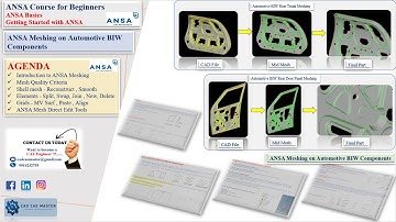 0.1.4 |  ANSA Meshing (Mid-Surface/Shell Mesh) on Automotive Components | Trunk and Door Rear Panel