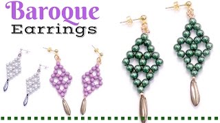 How to make Baroque Earrings with pearls - DIY Tutorial