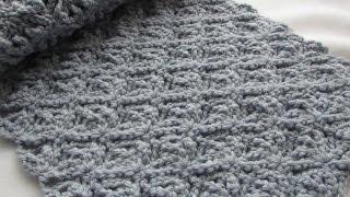 EASY crochet pretty lace scarf tutorial - part 2