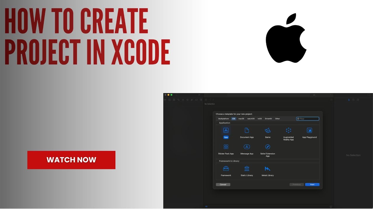 How to create project in xcode |mobile development | Creating a new ...