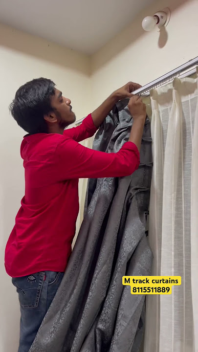 M track curtains | contact 8115511889 #blinds #windowtreatments #woodenblinds #windowblinds #home