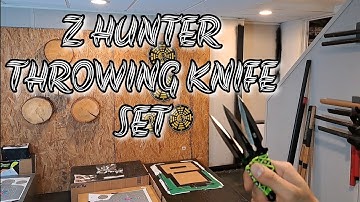 Z HUNTER THROWING KNIFE SET WITH TARGET