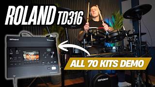Roland TD316 – Playing All 70 Preset Kits! (V31 Drum Module Sounds)