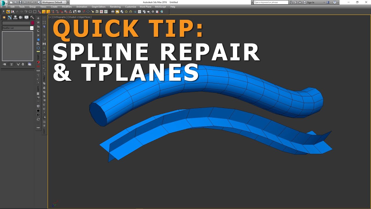 QuickTip Spline Repair and Tplanes YouTube