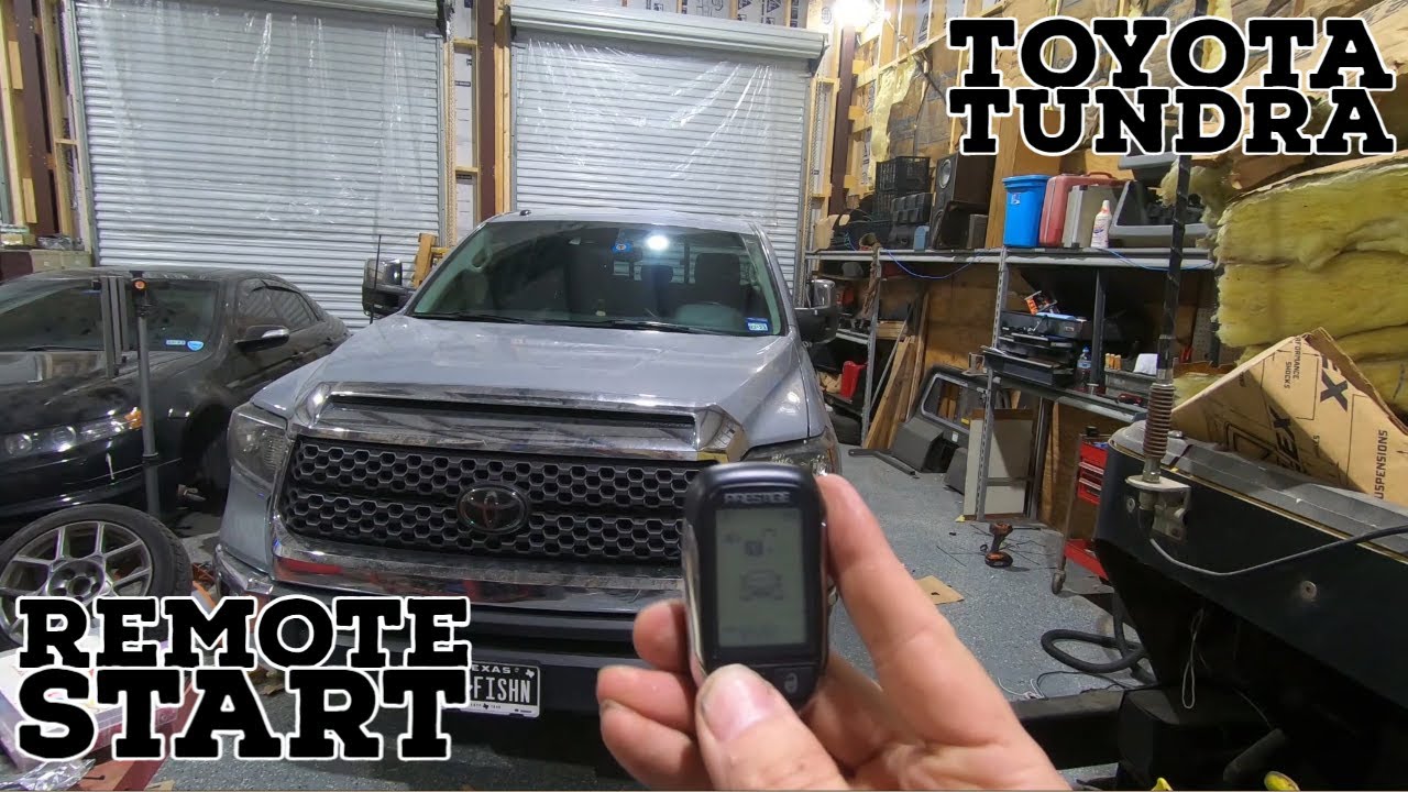 How To Install A Remote Start On A Toyota Tundra 2018 2019 H key 