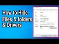 How to Hide Files and folders &amp; Drivers on Windows 10/11 | Hide and Unhide a files folder on Windows