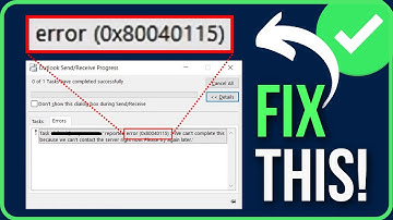 MICROSOFT OUTLOOK ERROR 0X80040115 [FIXED] | How to Fix Error 0x80040115 In Outlook