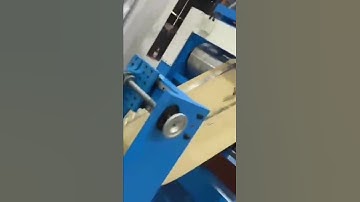 AS330 automatic square bottom paper bag machine with flat handle folded inward