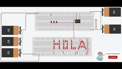 TUTORIAL #2 TINKERCAD sobre Circuitos electrónicos, aprende de forma divertida!! Palabras con Leds!!