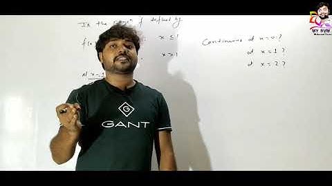 Continuity and Differentiability Ex-5.1 Solutions by sushil jaiswal sir