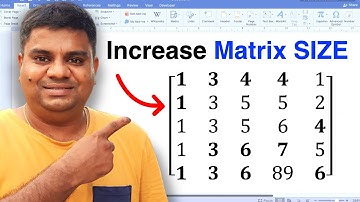 How To Increase Matrix Size In Word