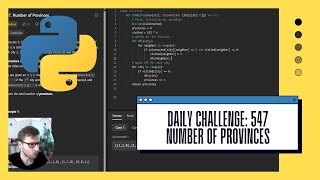 Number of Provinces' Challenge | Graph Theory & DFS in Python | LeetCode 547